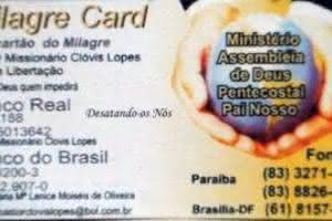 Você já tem o seu “Milagre Card”?