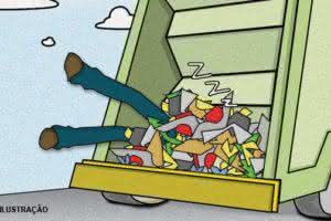 Série esboços e ilustrações: A lei do caminhão de lixo