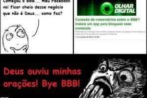 Tirinha: Deus ouve orações sobre o BBB?