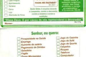 É gospel, mas é absurdo [4] – Marque um X no que você quer ganhar de Deus!