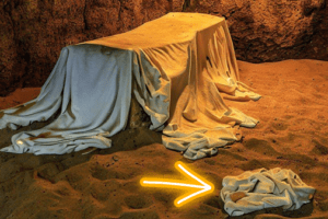 Significado do lenço dobrado no túmulo de Jesus Cristo após a ressurreição